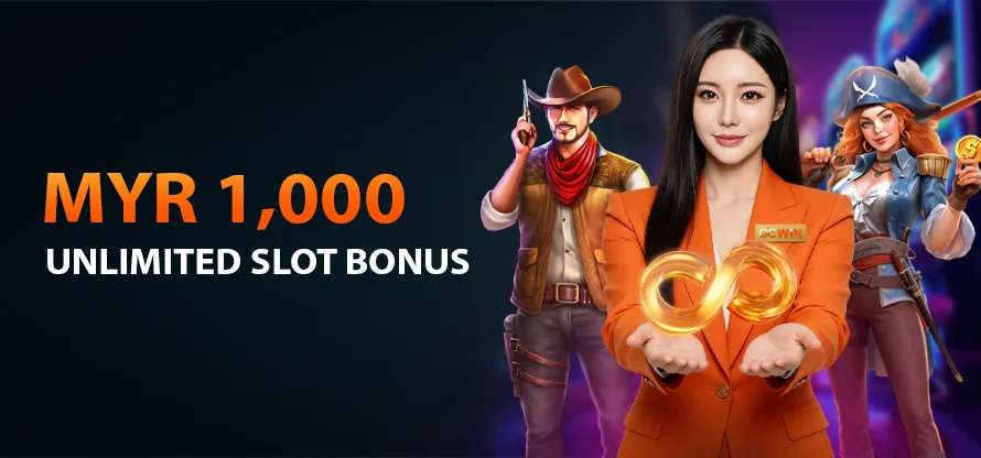 Unlimited Slot Bonus MYR1,000 promotion banner